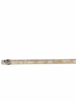 Lauren Ralph Lauren Gürtel*Damen Gürtel aus Leder - PRE-SPRING sand silber uni