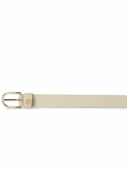 BOSS Gürtel*Damen Gürtel aus Leder - Scarlet ecru uni