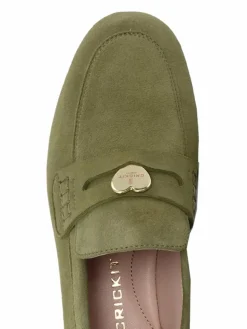 Crickit Slipper*Damen Halbschuh - OLEANDA oliv uni