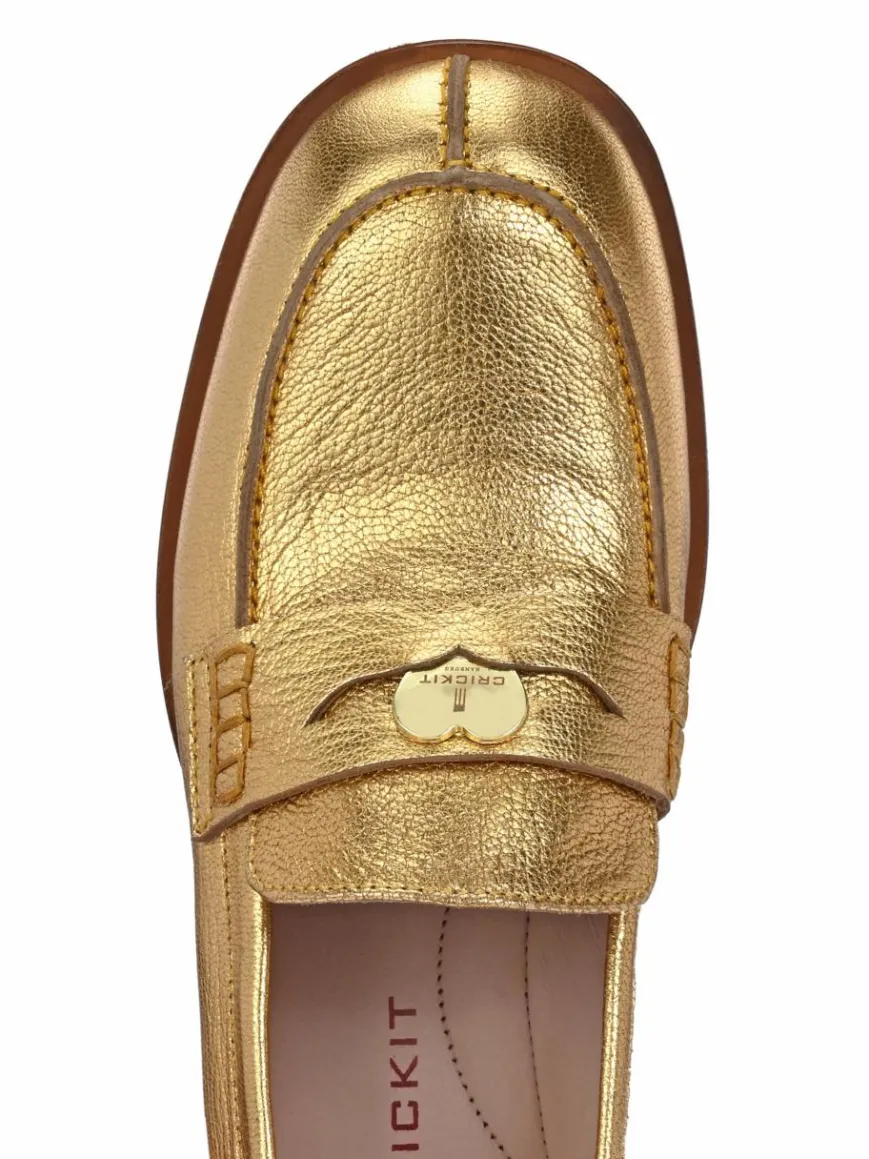 Crickit Slipper*Damen Halbschuh - ORLANDO gold uni