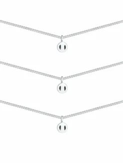 Elli Schmuck*Damen Halskette silber uni