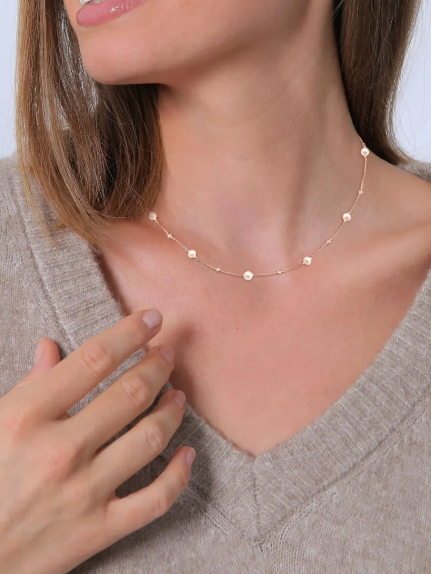 Elli Schmuck*Damen Halskette roségold uni