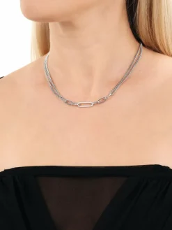NOELANI Schmuck*Damen Halskette silber uni