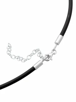 Nenalina Schmuck*Damen Halskette schwarz uni