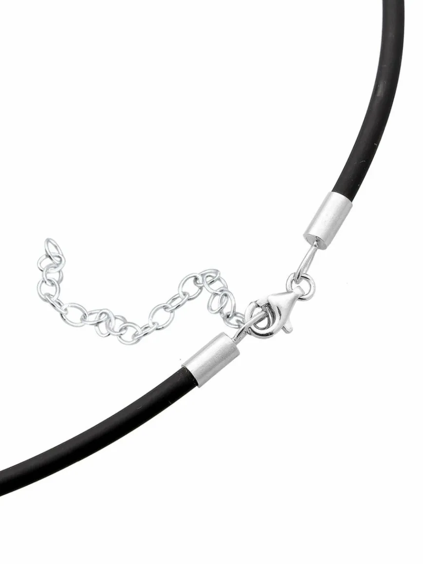 Nenalina Schmuck*Damen Halskette schwarz uni
