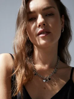 Echtzeit Schmuck*Damen Halskette - Endless Love silber uni