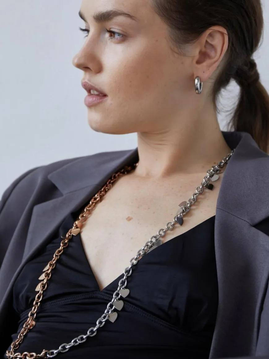 Echtzeit Schmuck*Damen Halskette - Endless Love silber uni