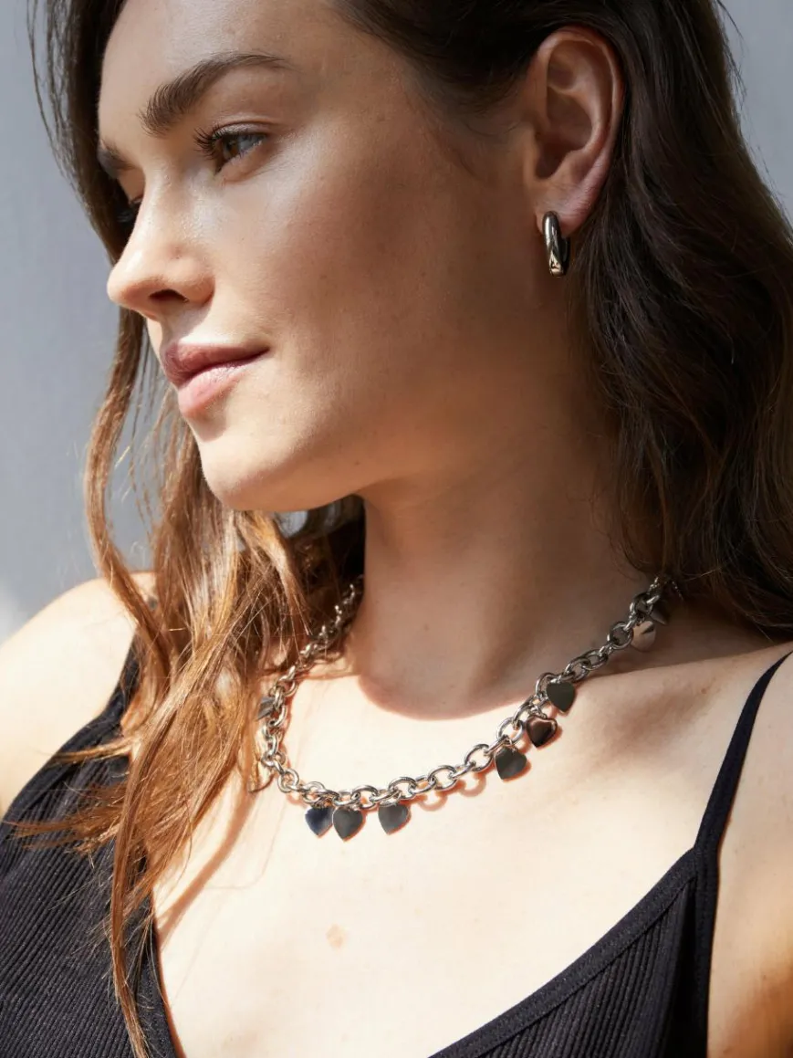 Echtzeit Schmuck*Damen Halskette - Endless Love silber uni