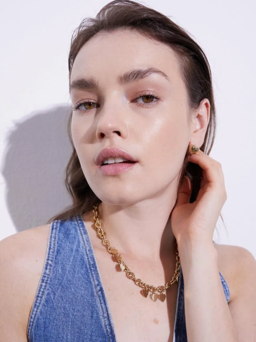 Echtzeit Schmuck*Damen Halskette - Endless Love gold uni