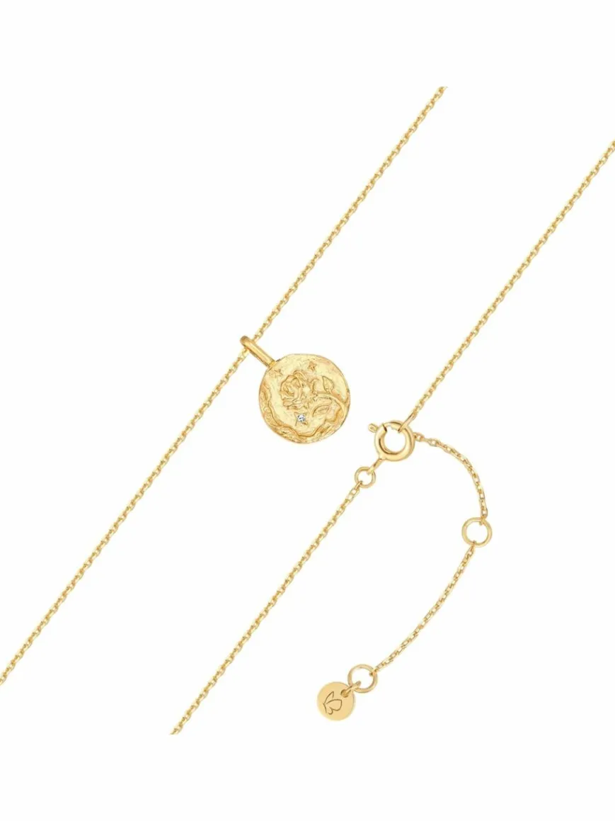 Glanzstücke München Schmuck*Damen Halskette - Geburtsblume Juni Rose gold uni