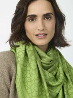 Codello Schals & Tücher*Damen Halstuch grün bedruckt