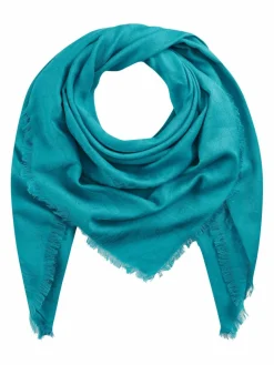 Codello Schals & Tücher*Damen Halstuch 60COTTON 40MODAL 140X140CM türkis uni