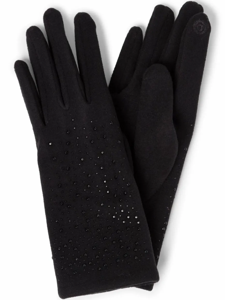 EEM Handschuhe*Damen Handschuhe schwarz uni