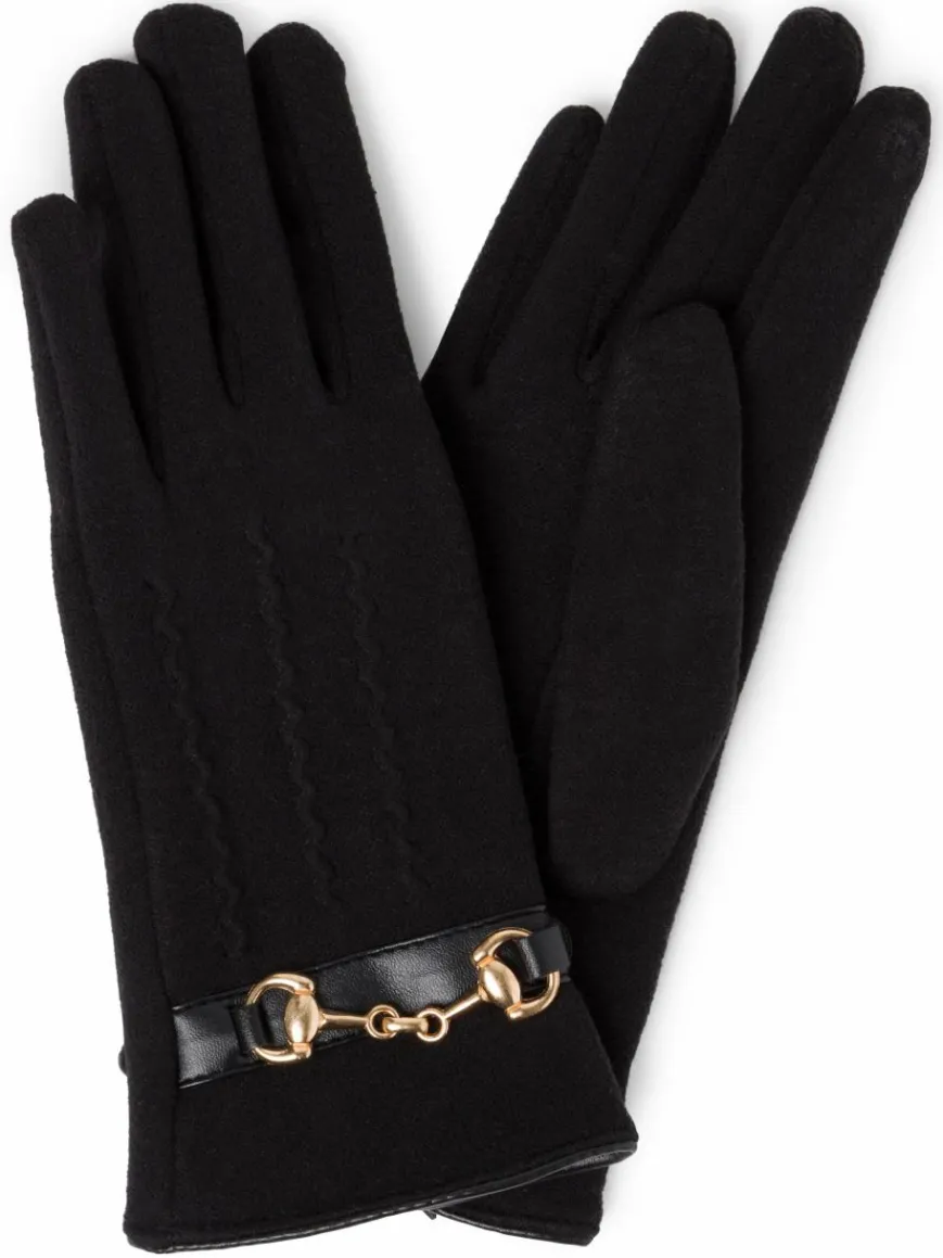 EEM Handschuhe*Damen Handschuhe schwarz uni