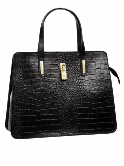 Cluty Taschen & Rucksäcke*Damen Handtasche schwarz uni