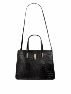 Cluty Taschen & Rucksäcke*Damen Handtasche schwarz uni
