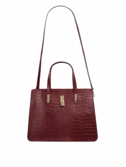 Cluty Taschen & Rucksäcke*Damen Handtasche rot uni