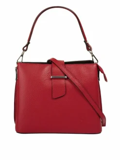 Cluty Taschen & Rucksäcke*Damen Handtasche rot uni