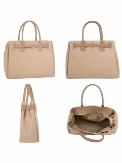 Cluty Taschen & Rucksäcke*Damen Handtasche nude uni