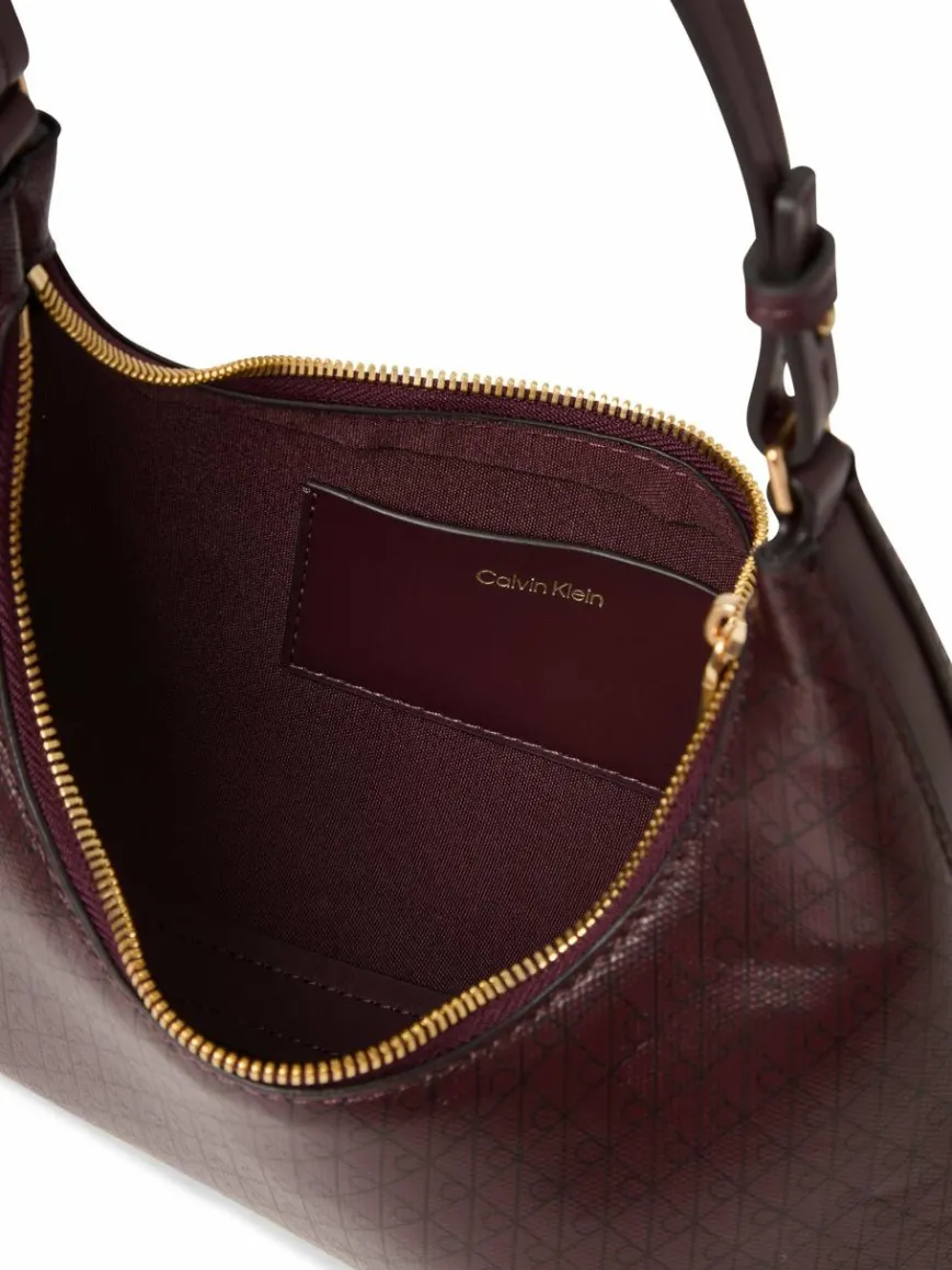 Calvin Klein Taschen & Rucksäcke*Damen Handtasche aubergine schwarz gemustert