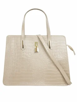 Cluty Taschen & Rucksäcke*Damen Handtasche beige uni