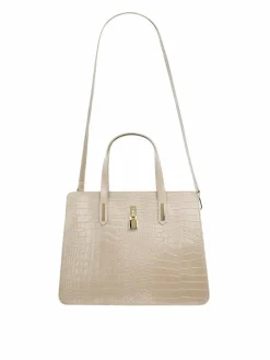 Cluty Taschen & Rucksäcke*Damen Handtasche beige uni