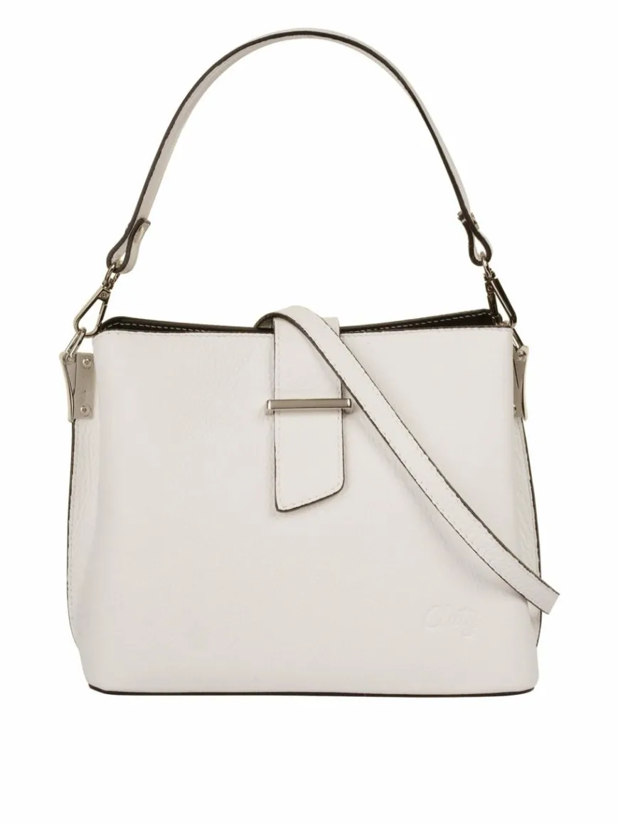 Cluty Taschen & Rucksäcke*Damen Handtasche weiß uni