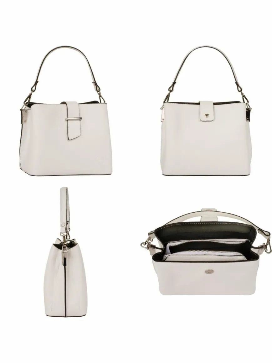 Cluty Taschen & Rucksäcke*Damen Handtasche weiß uni