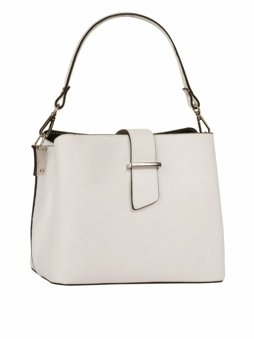 Cluty Taschen & Rucksäcke*Damen Handtasche weiß uni