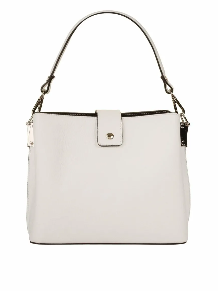 Cluty Taschen & Rucksäcke*Damen Handtasche weiß uni