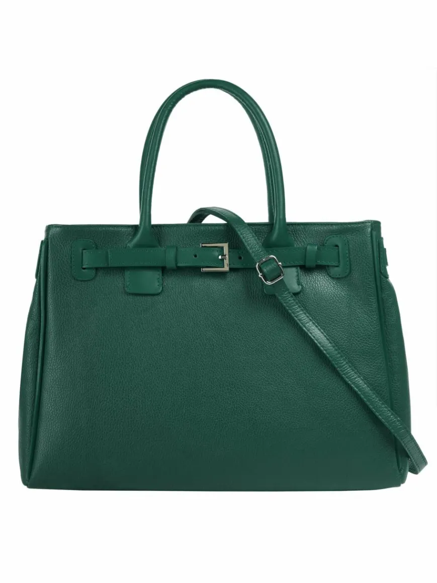 Cluty Taschen & Rucksäcke*Damen Handtasche grün uni