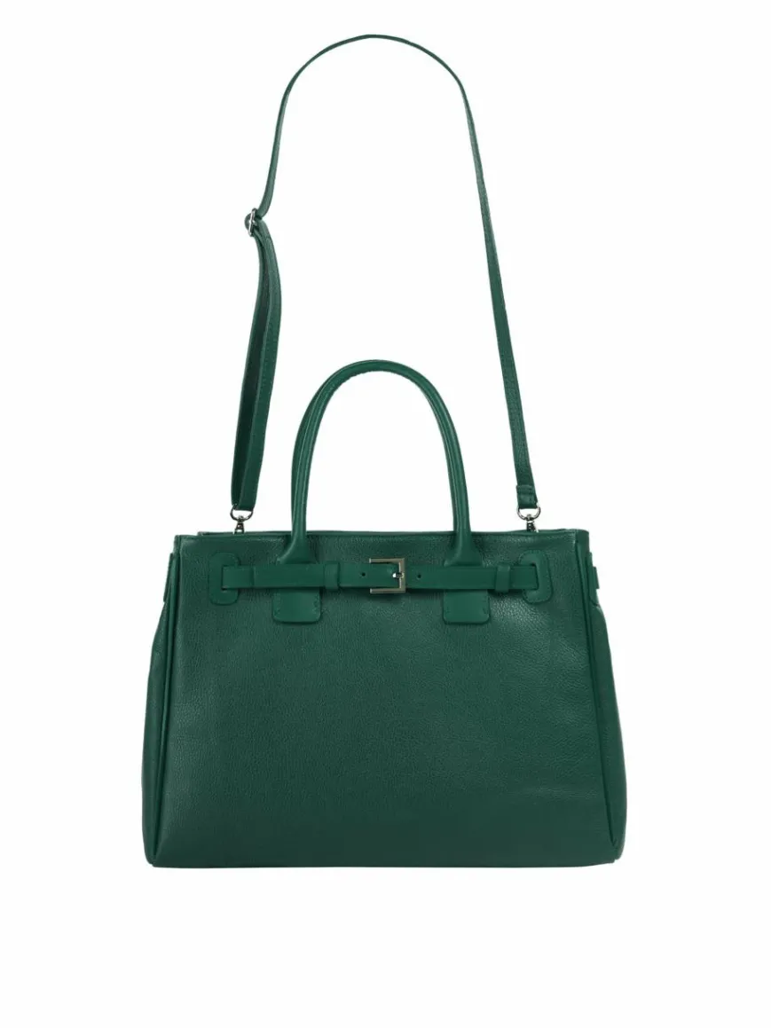 Cluty Taschen & Rucksäcke*Damen Handtasche grün uni