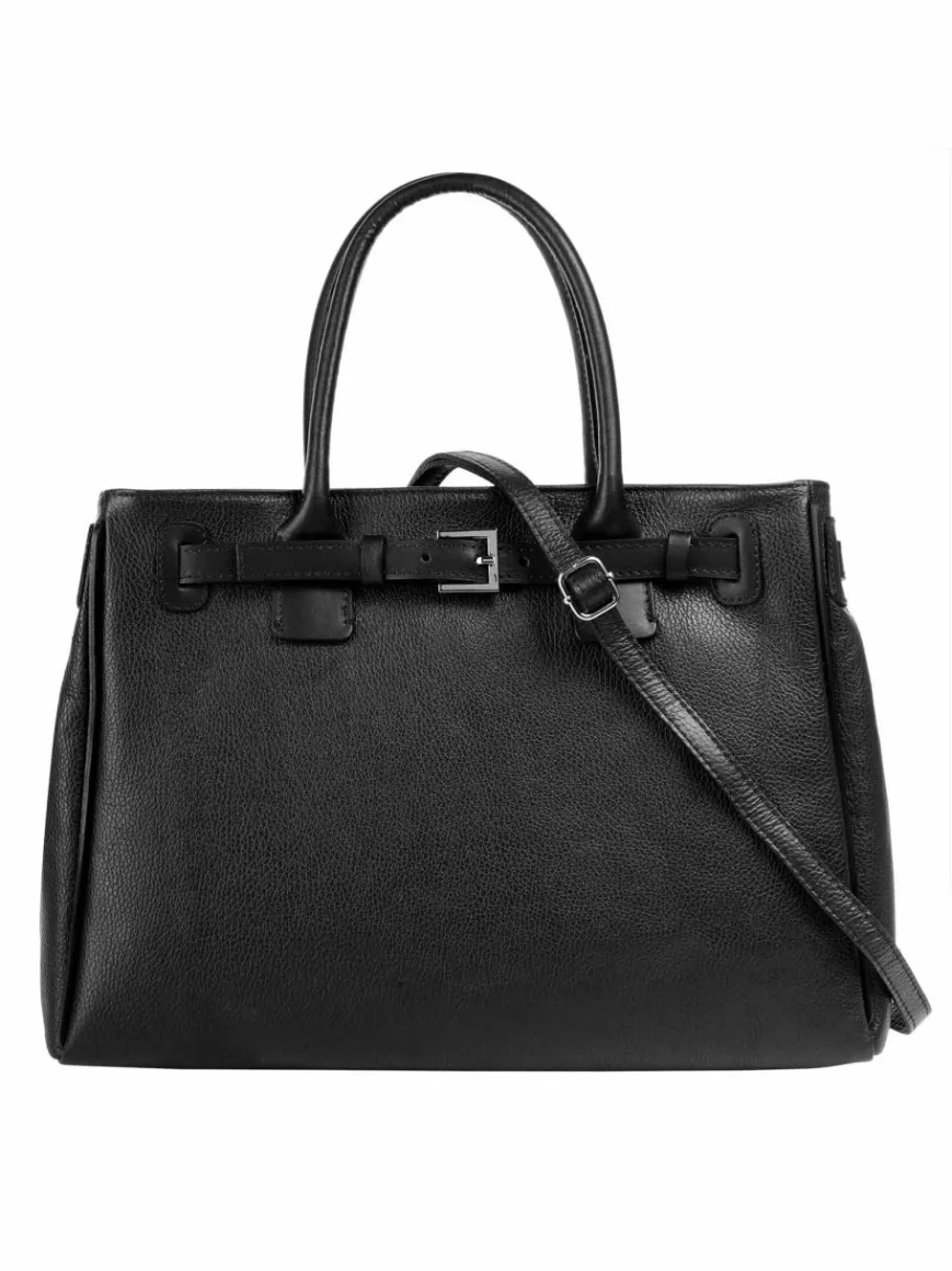 Cluty Taschen & Rucksäcke*Damen Handtasche schwarz uni