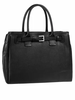 Cluty Taschen & Rucksäcke*Damen Handtasche schwarz uni