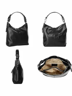 Samantha Look Taschen & Rucksäcke*Damen Handtasche schwarz uni