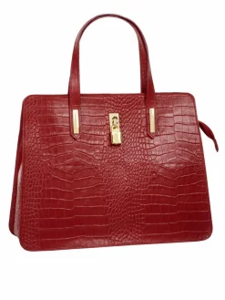 Cluty Taschen & Rucksäcke*Damen Handtasche rot uni