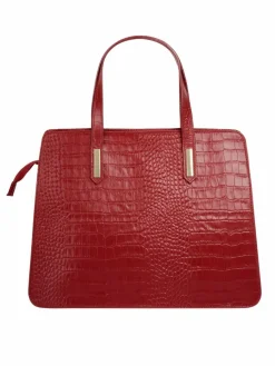Cluty Taschen & Rucksäcke*Damen Handtasche rot uni