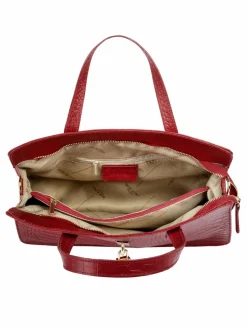 Cluty Taschen & Rucksäcke*Damen Handtasche rot uni