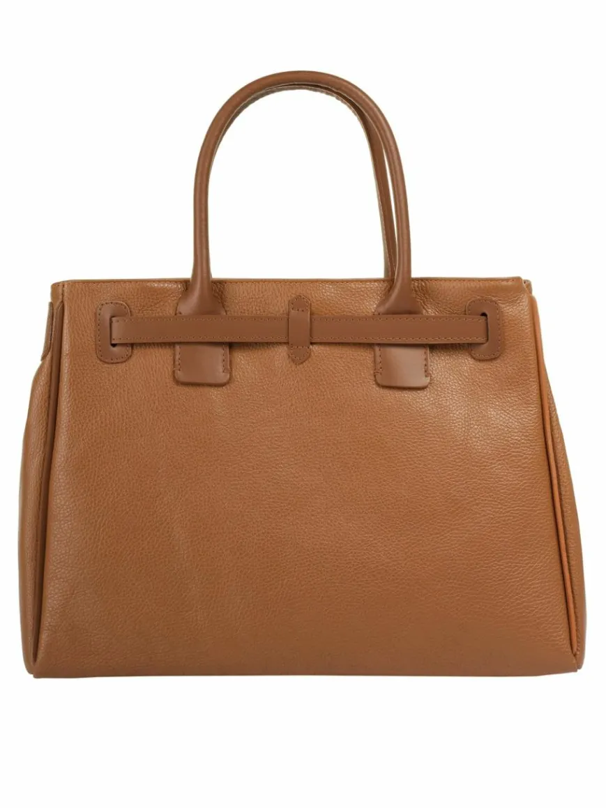 Cluty Taschen & Rucksäcke*Damen Handtasche cognac uni
