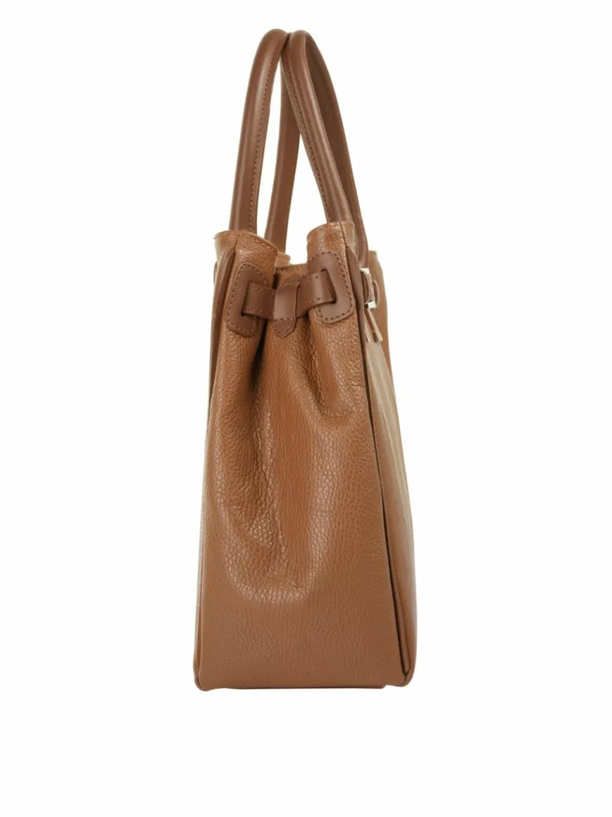 Cluty Taschen & Rucksäcke*Damen Handtasche cognac uni