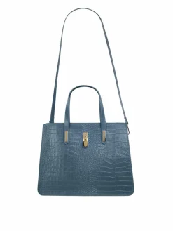 Cluty Taschen & Rucksäcke*Damen Handtasche blau uni