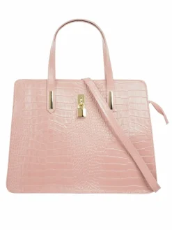 Cluty Taschen & Rucksäcke*Damen Handtasche rosa uni