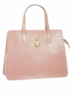 Cluty Taschen & Rucksäcke*Damen Handtasche rosa uni