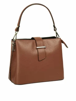 Cluty Taschen & Rucksäcke*Damen Handtasche cognac uni