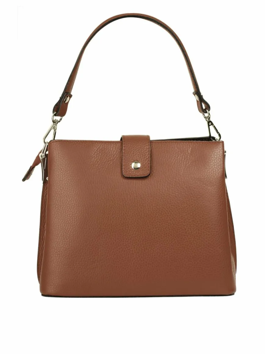 Cluty Taschen & Rucksäcke*Damen Handtasche cognac uni