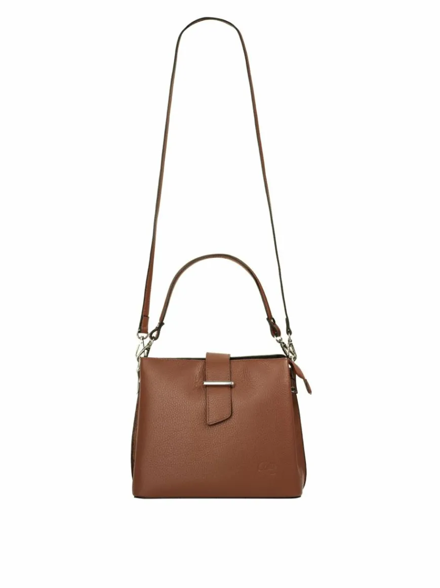 Cluty Taschen & Rucksäcke*Damen Handtasche cognac uni