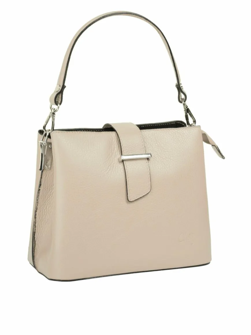 Cluty Taschen & Rucksäcke*Damen Handtasche beige uni