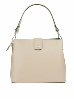Cluty Taschen & Rucksäcke*Damen Handtasche beige uni