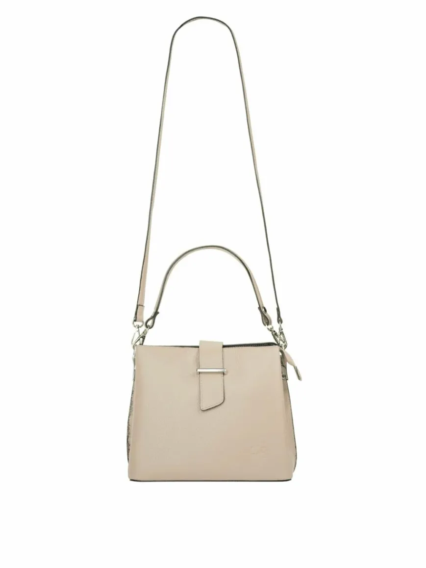 Cluty Taschen & Rucksäcke*Damen Handtasche beige uni