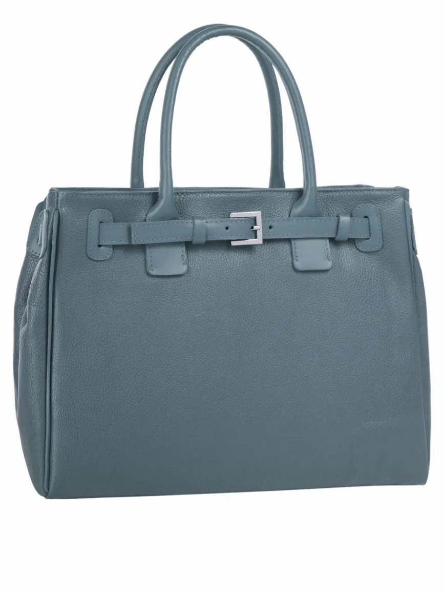 Cluty Taschen & Rucksäcke*Damen Handtasche blau uni